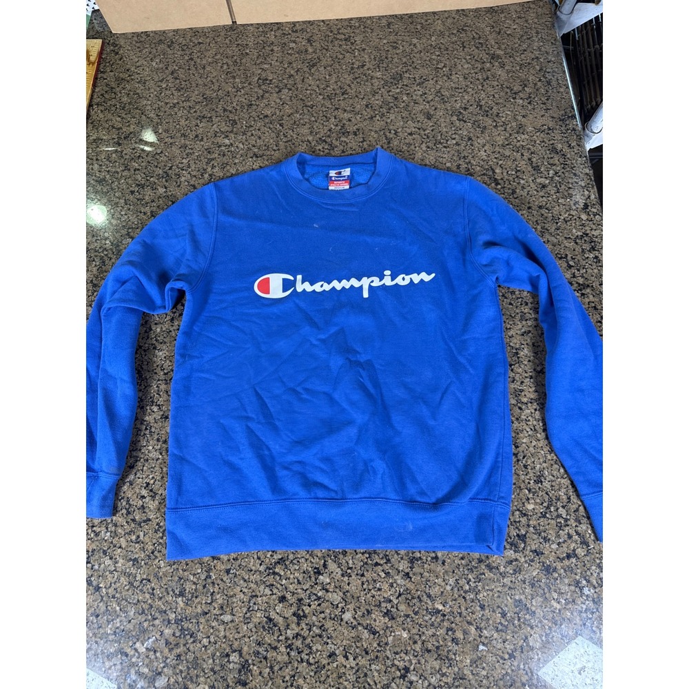Champion Authentic Athletic Apparel Crewneck Sweatshirt Royal Blue Medium